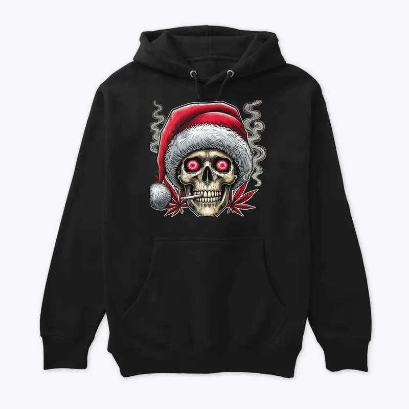 smoking skull hoodie